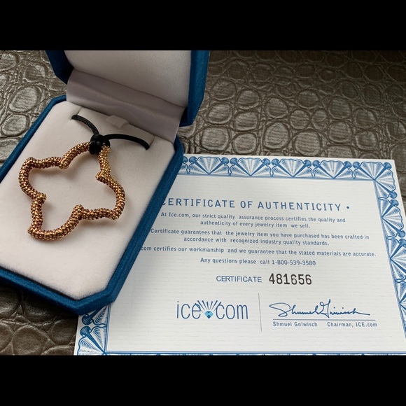 18K Rose Gold Starfish Pendant - Picture 4 of 5